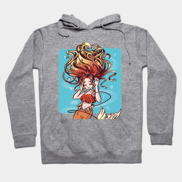 music siren Hoodie by Angi.Laguado